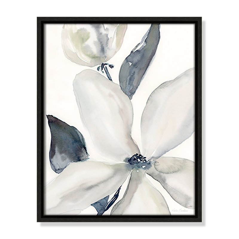Daybreak Bloom " Daybreak Bloom II " by Kristen Brockmon, Espresso, 15.5" H x 12.5" W x 2" D