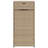 vidaXL Outdoor Storage Box, Deck Box, PE Rattan, Magnetic Closure Weather Resistant with Shelves for Tools & Accessories, Beige 21.7"x21.7"x43.7"-504012768