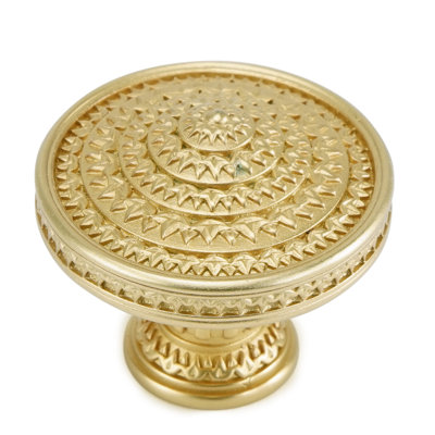 TOULOUSE KNOB; SATIN GOLD FINISH