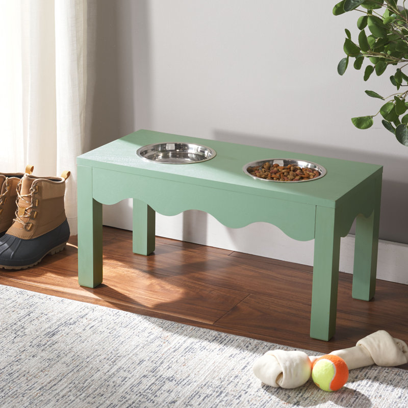 Lilith Pet Feeder, Sage Green