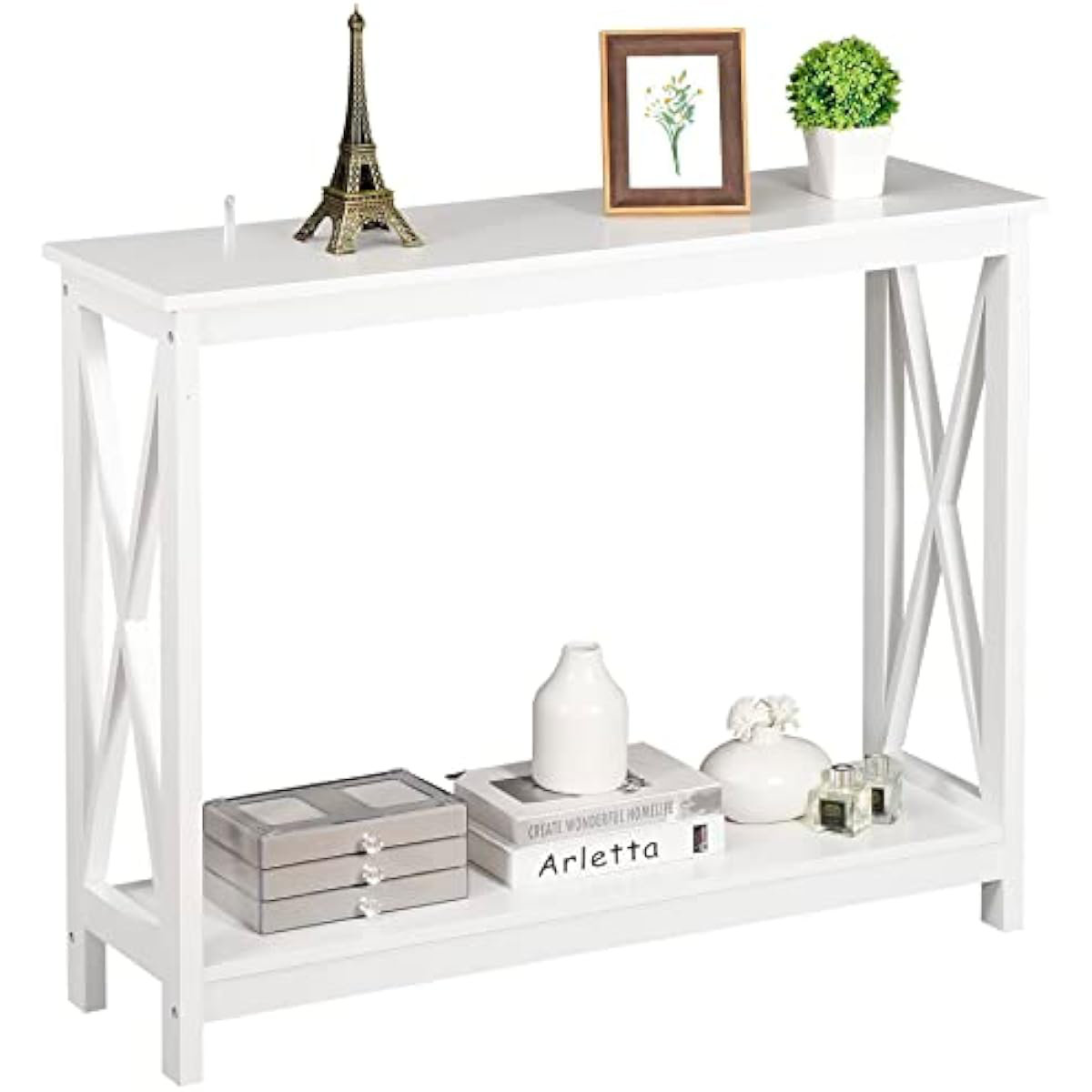 Breakwater Bay 2-Tier Narrow Console Sofa Side Table For Entryway ...