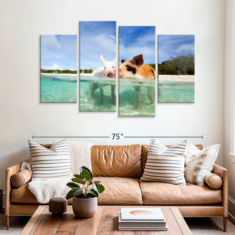 Porcs Bahamas Life, H 42 po x l 68 po