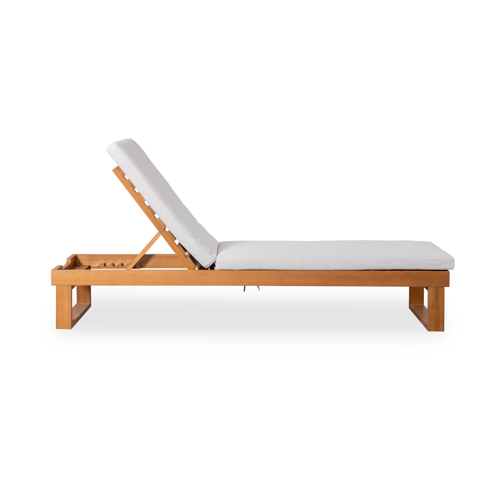 Merritt Eucalyptus Outdoor Chaise Lounge