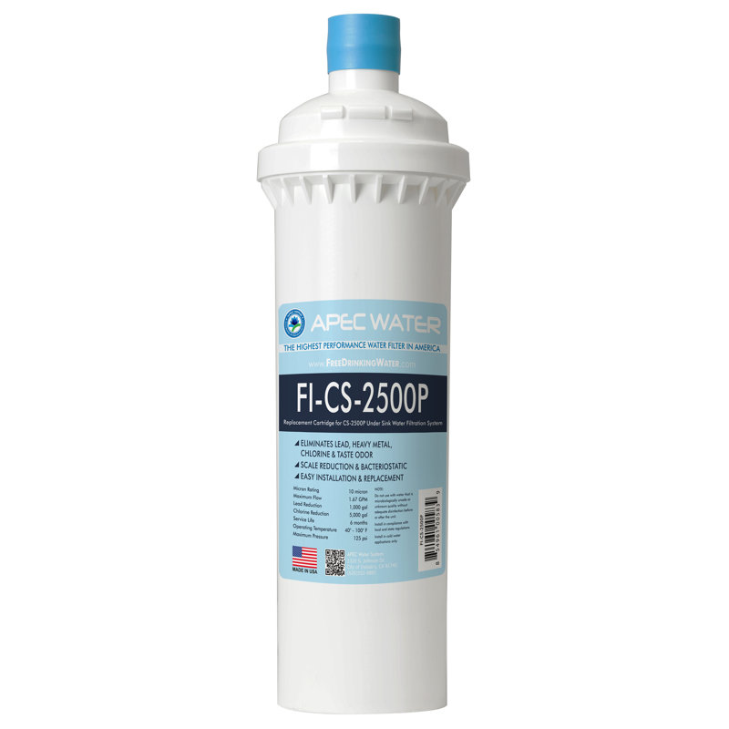 Filtre de remplacement à l’eau apec us de remplacement pour système de filtration d’eau sous le lavabo cs-2500p