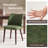 Upholstered Solid Wood Small Dining Chairs - Ergonomic Curve & Plush Padding for Multiple Spaces-1858365617