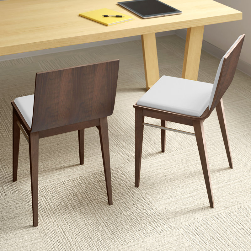Chaise de salle d'attente Sawyer, Placage en noyer américain, Noyer américain