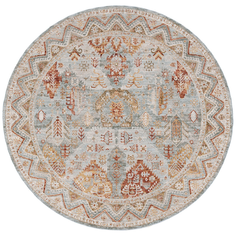 Xanthi Performance Southwestern Rug, Round 6'7"