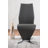 Tierra Sleek Metal and Glass Round Dining Table Set with 4 Faux Leather Upholstered Dining Chairs-576063756