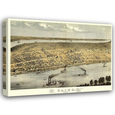 Lark Manor Ruger Gallery Wrapped Canvas Art Titled: Cairo Illinois, Ruger 1867