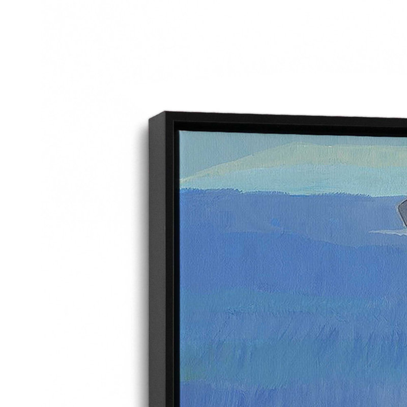 Impression sur toile Irish Coastal Whimsy, Cadre flottant noir satiné, H 14 po x l 20 po x P 1,75 po