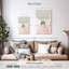 Avery rose vert Mid-Century botanique II-108516256