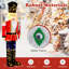 1 PCS 5 FT Lighted Nutcracker Soldier Outdoor Christmas Decoration with Glitter Sword-810835393