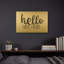 «Hello Sweet Cheek's Sign» par Marla Rae, art mural en métal doré, 16 po x 12 po-1349598476