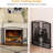 Ashbey 3 Panel Metal Fireplace Screen