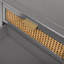 Table d'appoint 2 tiroirs, rotin naturel, table de bout