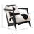 Doliver Teak Wood Upholstered Armchair-2138228474-2138228475