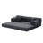 Corduroy Folding Mattress Couch with Fixed-Shape Frame, Floor Sofa Lounge Couch-1735443003