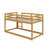 Twin-Size Stacked Floor Bunk Bed Equipped With Ladder-1925855932