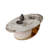 Phillis Modern Oval Coffee Table With  Drawer
