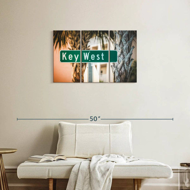 Plaque de rue Key West, H 20 po x l 33 po