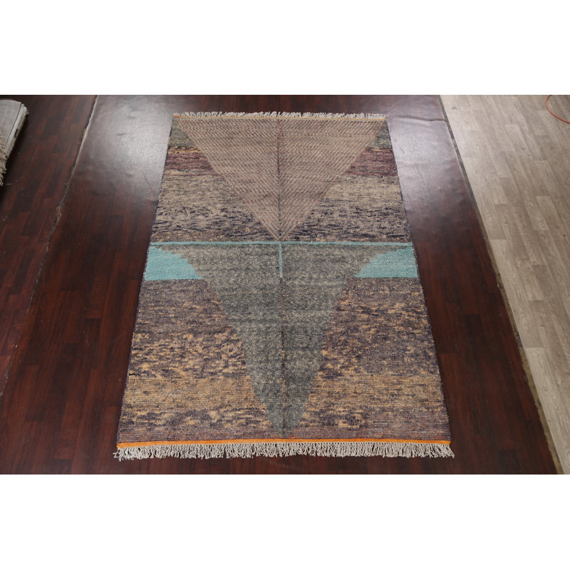 Tapis marocain en laine noué à la main 7 x 11