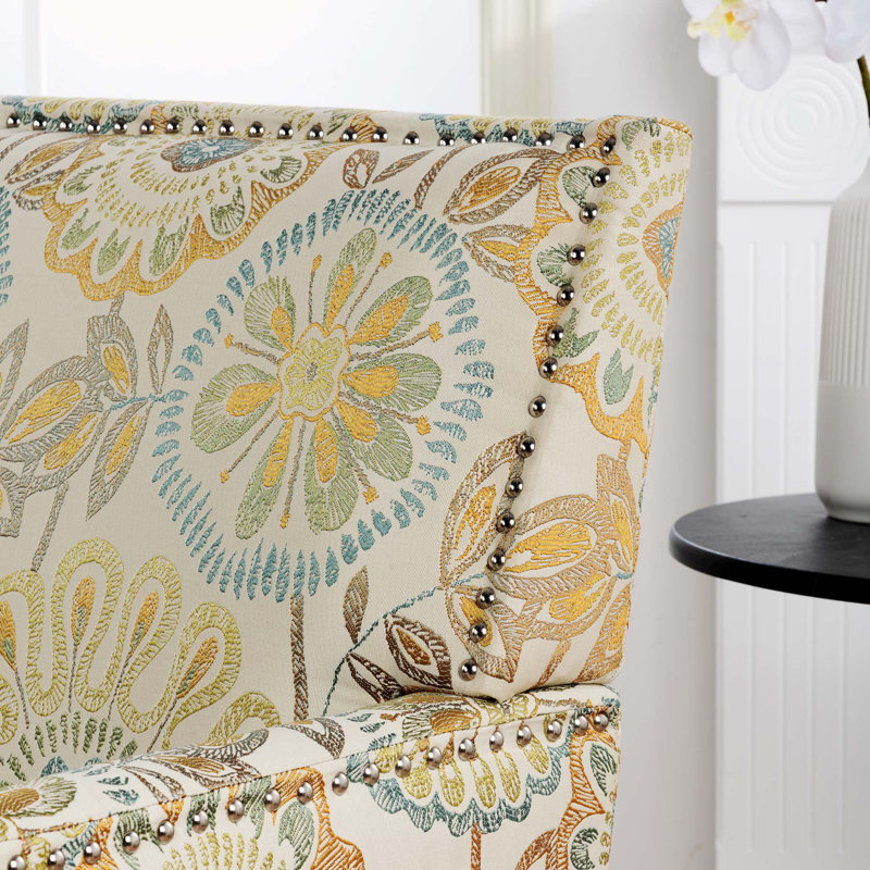 Fauteuil de 28,94 po de large Lippitt, Mélange de polyester beige