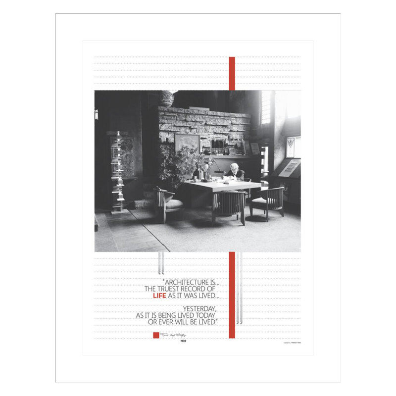 «Architecture is by», estampe numérique encadrée, H 29,5 po x l 23,21 po