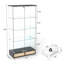 Vitrine moderne en verre avec grands tiroirs-2138306540