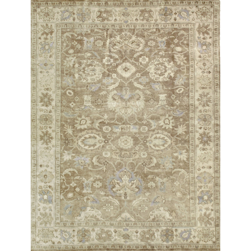 Antique Weave Oushak Wool Oriental Area Rug, Rectangle 8' x 10'