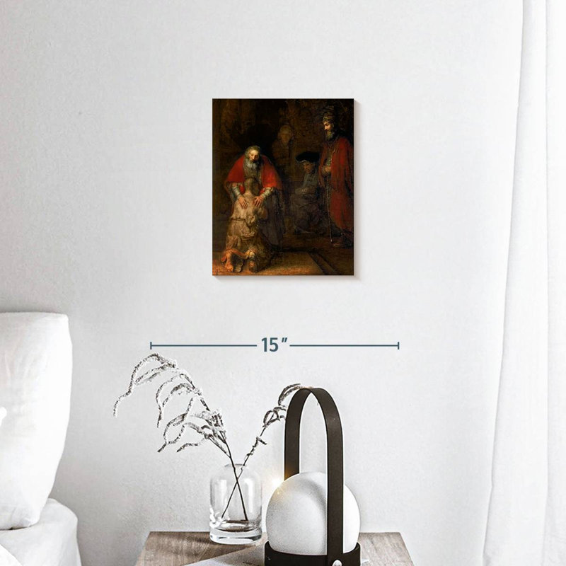 Le retour du fils prodigue I sur toile, H 10 po x l 8 po x P 1 po