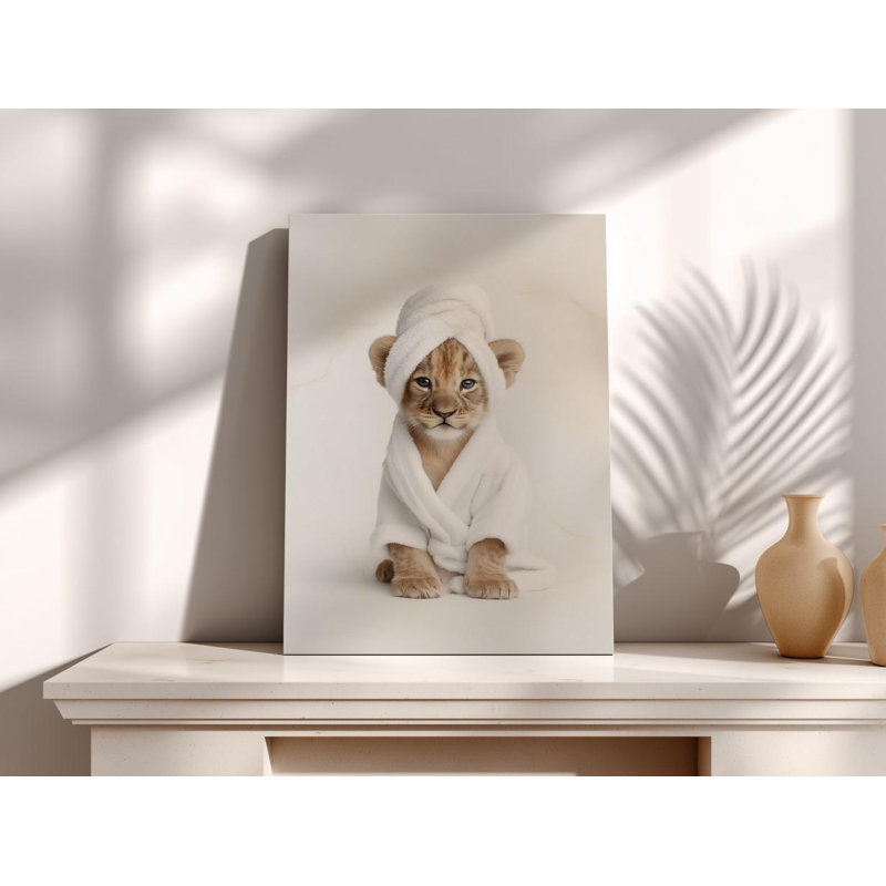 Art sur toile: Lion, H 24 po x l 16 po