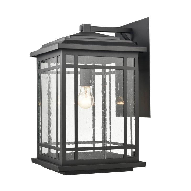 Steel Wall Light, 18" H x 11" W x 11" D
