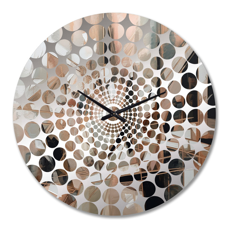 Eustachys - Horloge murale cubisme abstrait, Très grand