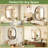Black Oval Mirror for Bathroom Vanity 22x30 Inch, Matte Black Bathroom Mirrors for Wall Metal Frame-786333403-786333402