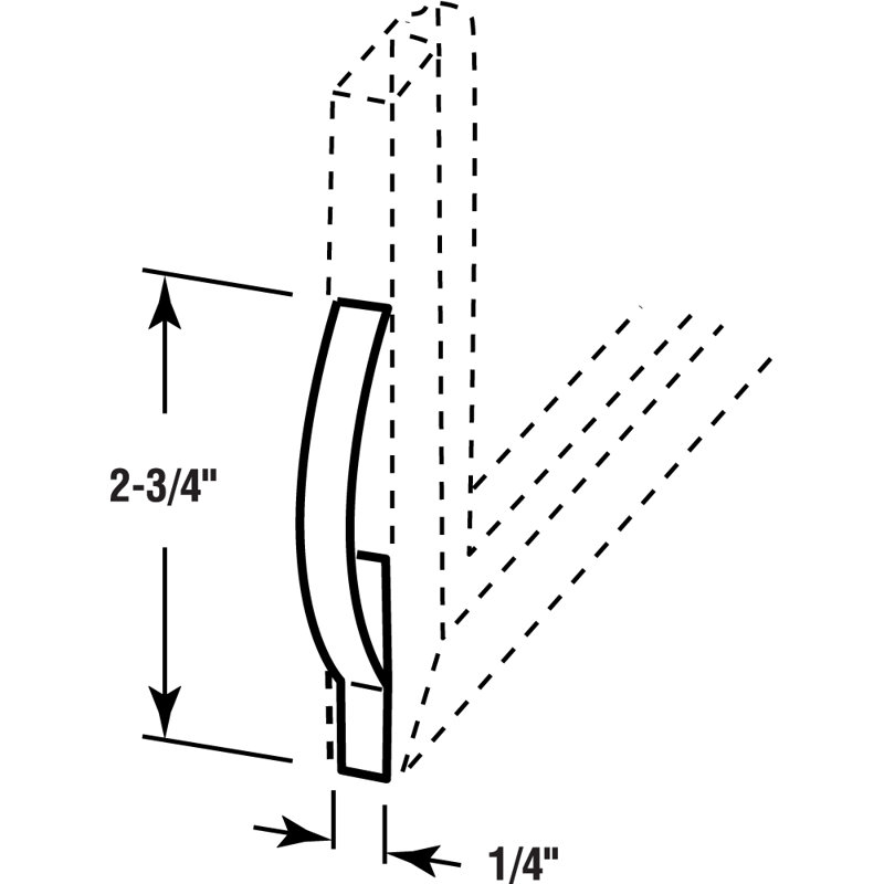 Corner Mount Flat Window Spring That Holds Window Screens Into Sliding