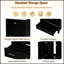 Ensemble de meuble-lavabo noir 60 po avec double meuble-lavabo, lavabos en céramique, tablette de rangement et tiroirs divisés - une solution moderne pour les salles de bain spacieuses-447354298