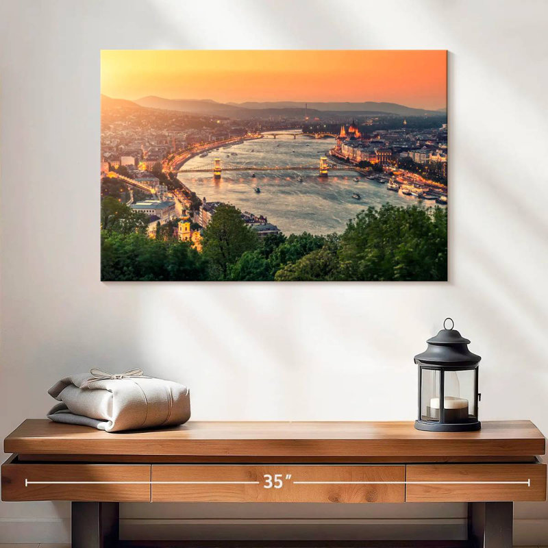 Nicci, paysage urbain de Budapest, H 16 po x l 24 po