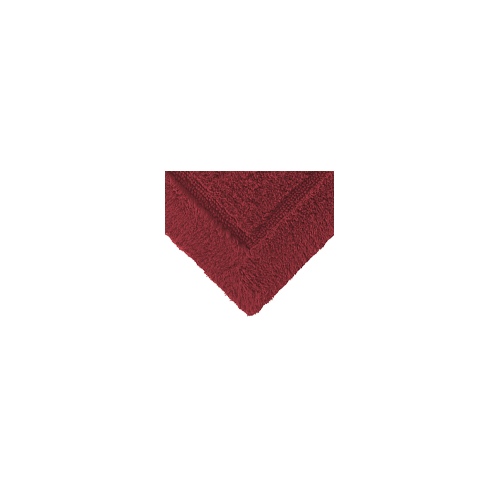 Apolonia Cotton Non-Slip Bath Rug, Garnet Red, 20" H x 32" W