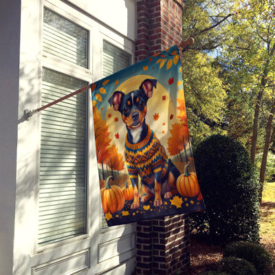 Drapeau miniature de maison d'automne Pinscher