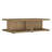 Metron Mango 2-Piece Coffee Table Set with Open Storage, Engineered Wood, Contemporary Rectangular Design