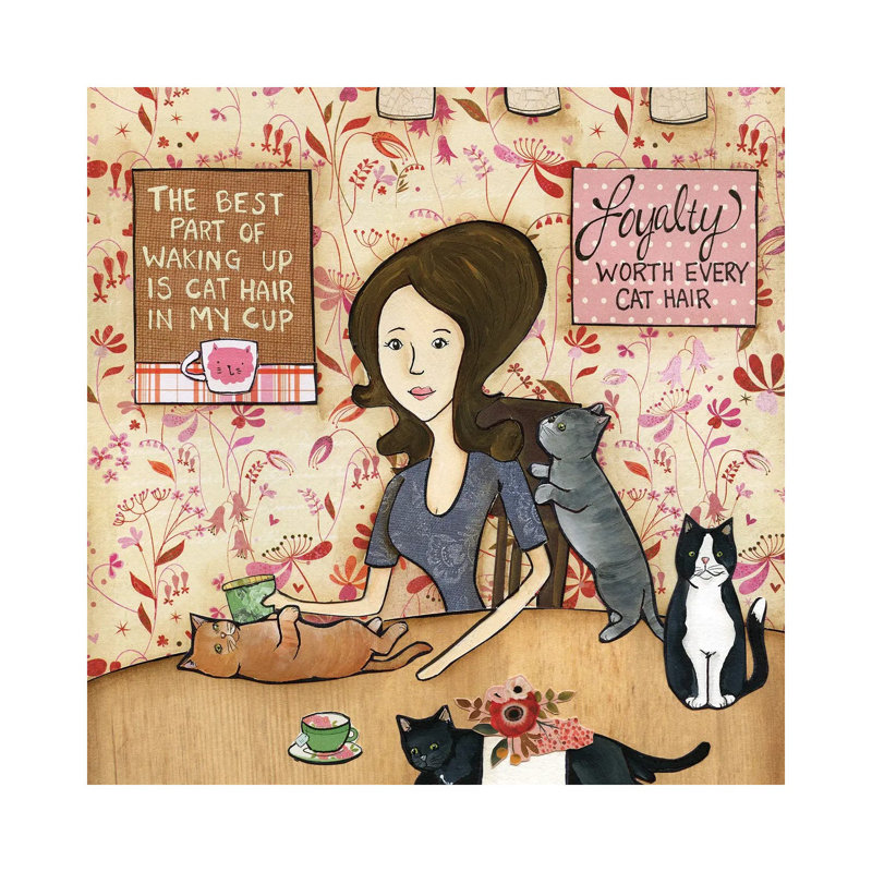 Cat Hair by Jamie Morath - Wrapped Canvas Gallery-Wrapped Canvas Giclée, Wrapped Canvas, 18" H x 18" W