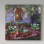 « soirée patio jardin », reproduction de peinture à l’acrylique sur toile tendue-25674999
