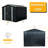 8ft X 10ft Black Outdoor Metal Shed With Galvanized Iron Frame - Construction, Punched Vents, Padlockable Sliding Doors, Easy To Assemble Shed, Construction For Stability, Vents Proper Air-118124264-118124268