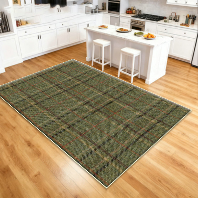 Tapis de salon moderne, grand tapis géométrique pour la chambre à coucher, tapis d'épissure lavable, tapis intérieur antidérapant, convient à la salle à manger, au bureau, à la ferme, à la décoration intérieure, vert