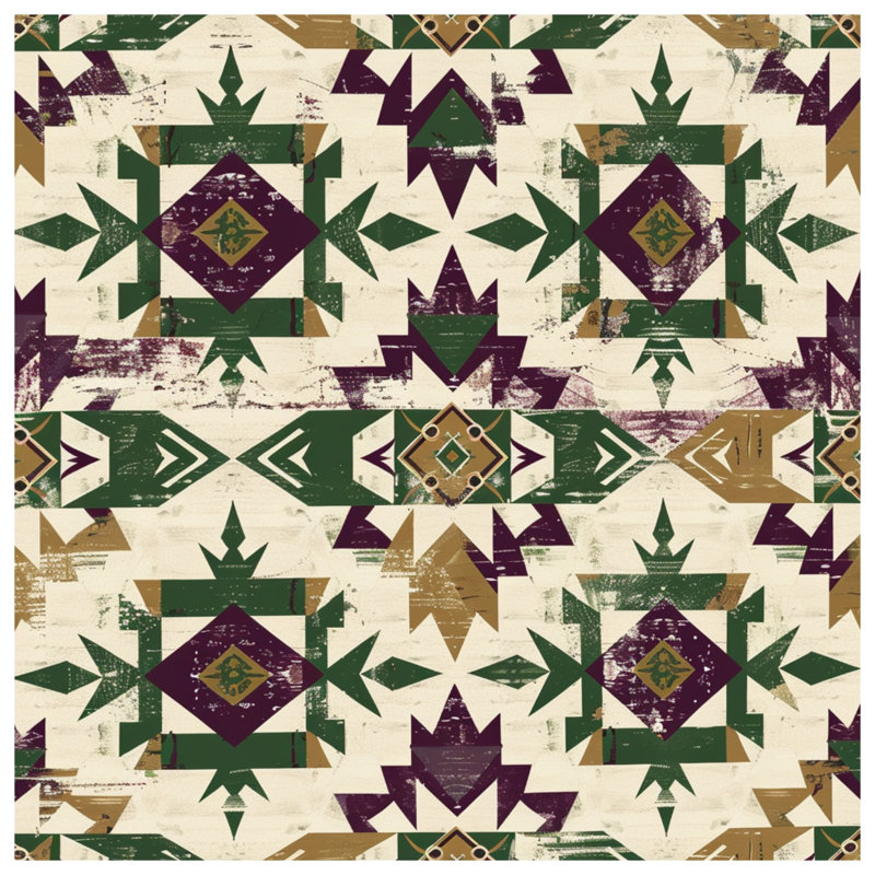 Couvertures à motif géométrique Southwest, L 50 po x H 60 po