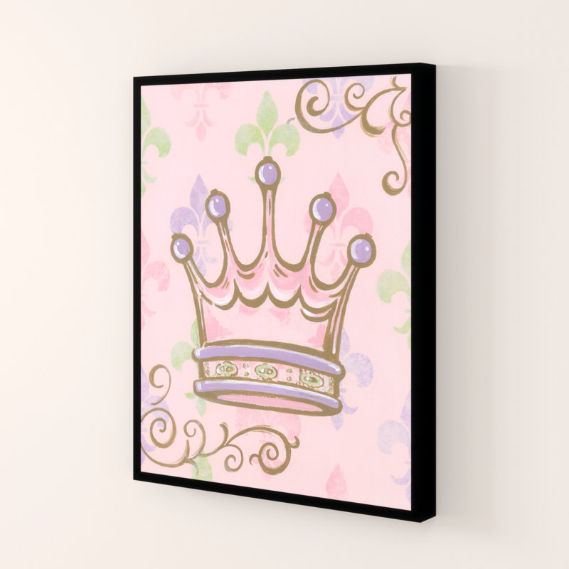 « couronne », art Dionisio, H 14 po x l 11 po, Giclée encadrée noir minuit