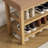 Elegant Rubberwood Frame Shoe Storage Bench-876445463