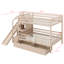 Lit superposé avec glissière et escalier de rangement, lit superposé en bois avec 2 tiroirs, lit mezzanine en bois avec garde-corps-2079213225