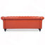Canapé Chesterfield à accoudoirs roulés 3 places