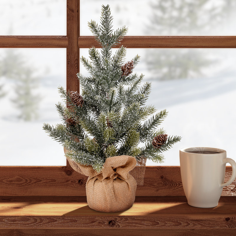 Ensemble de 2 pin 16 "Faux Snow Frost